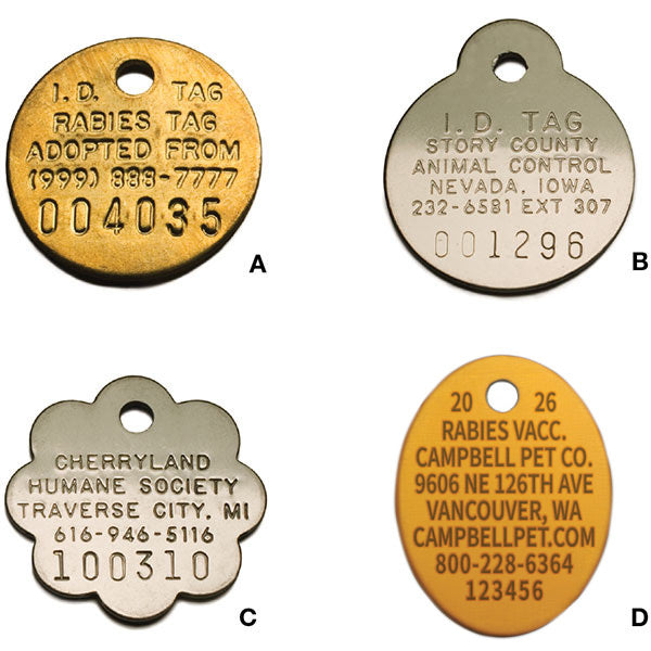 Metal ID Tags – Campbell Pet Company