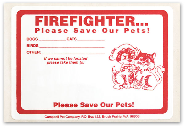 Firefighter Stickers (3" x 4")
