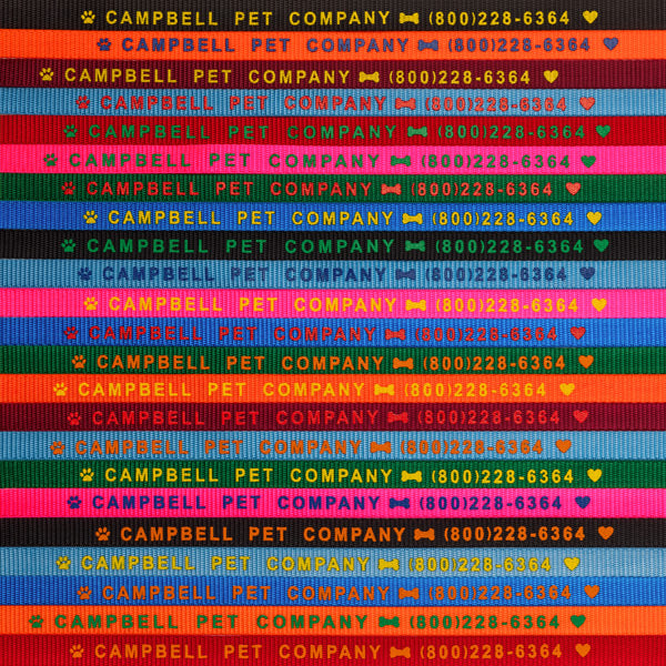 #104-6-S 6-ft. Personalized Leashes with Bolt Snap (9/16" x 6')