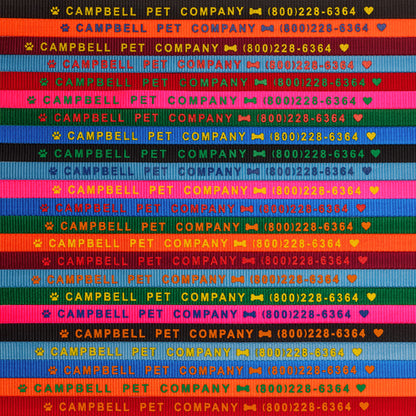 #104-6-S 6-ft. Personalized Leashes with Bolt Snap (9/16" x 6')