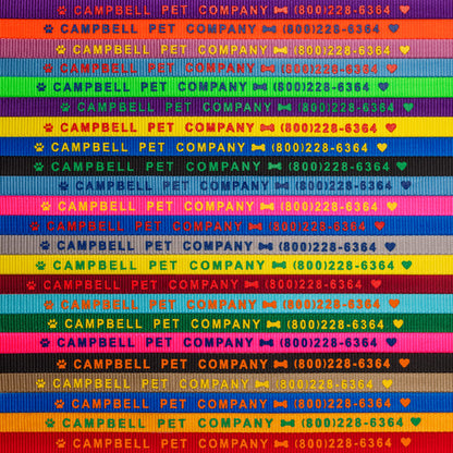 #104 Personalized Leashes with D-Ring (9/16" x 4')